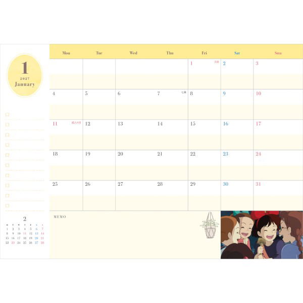 Kiki's Delivery Service 2027 Schedule Book image 2