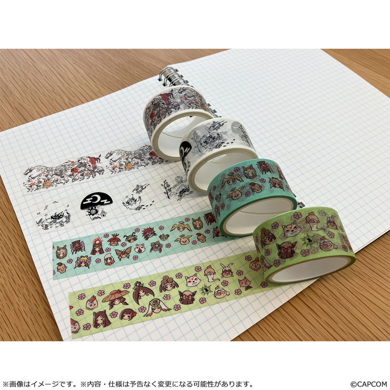 Okami 20th Anniversary Reprint Art Project Masking Tape Set -From Okami 10th & 12th Anniversaries- image 2