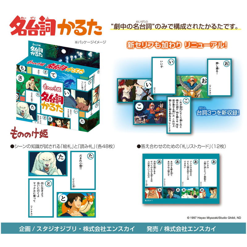 Princess Mononoke Words Karuta image 2