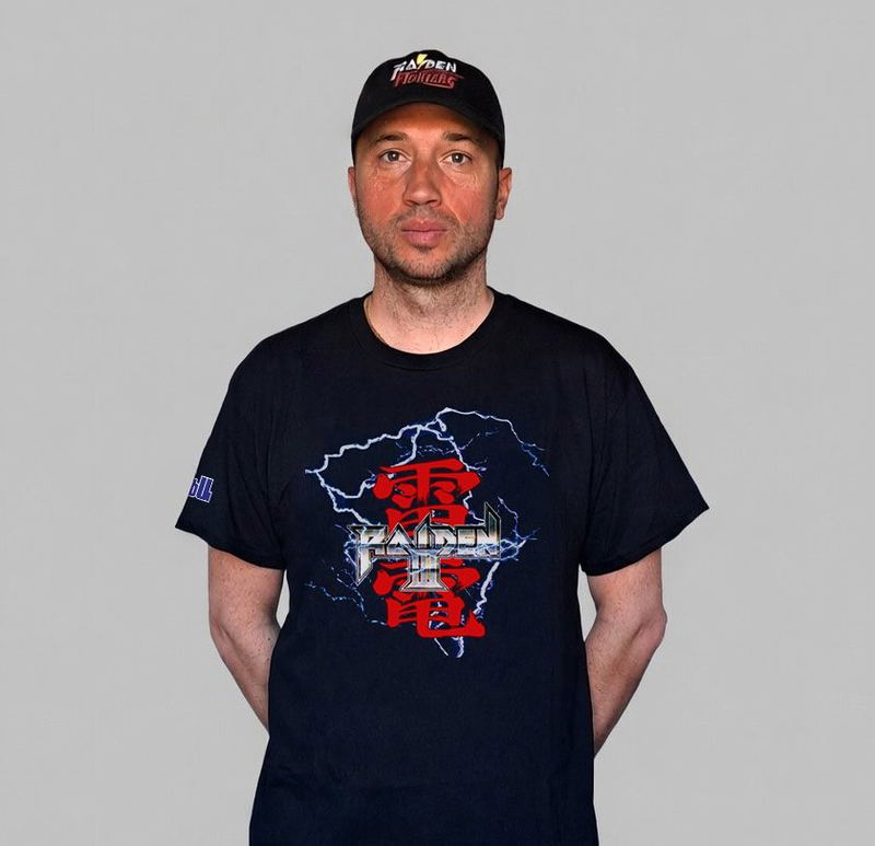 Raiden III T-shirt (Black | Size XL) image 5