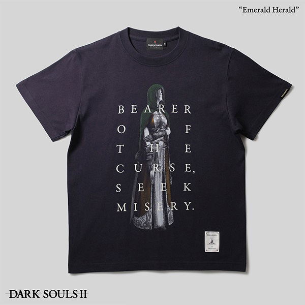 Dark Souls II x Torch Torch - Emerald Herald T-shirt (Navy | Size M)