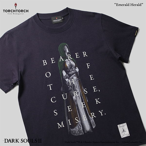 Dark Souls II x Torch Torch - Emerald Herald T-shirt (Navy | Size M) image 3