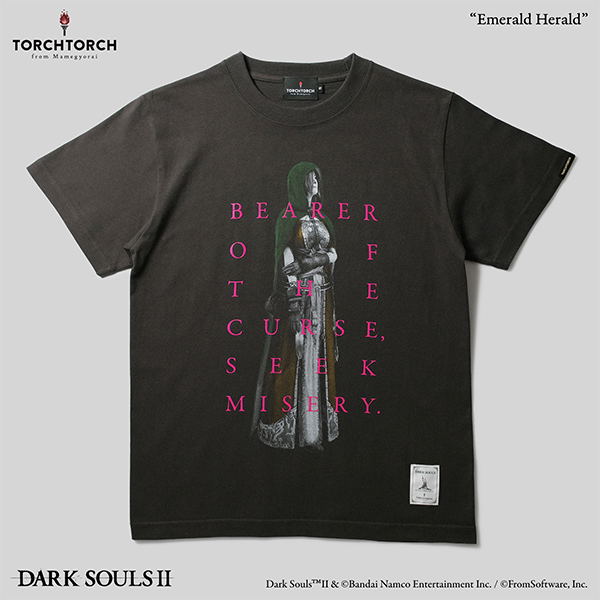 Dark Souls II x Torch Torch - Emerald Herald T-shirt (Ink Black | Size S)