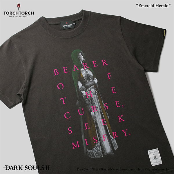 Dark Souls II x Torch Torch - Emerald Herald T-shirt (Ink Black | Size L) image 3