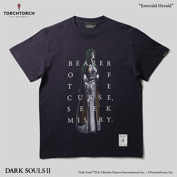 Dark Souls II x Torch Torch - Emerald Herald T-shirt (Navy | Size S)