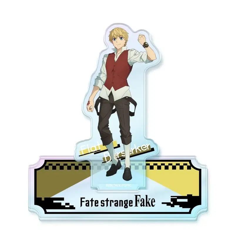 Fate/strange Fake Aurora Acrylic Niko Stand Flat Escardos & Berserker image 1