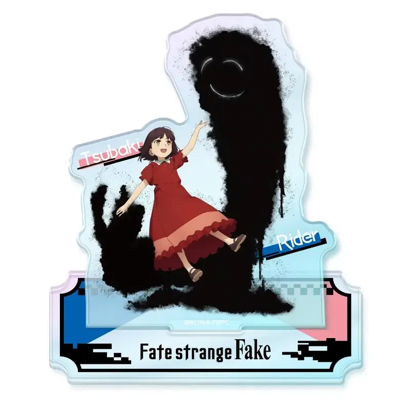 Fate/strange Fake Aurora Acrylic Niko Stand Kuruoka Tsubaki & Rider image 1