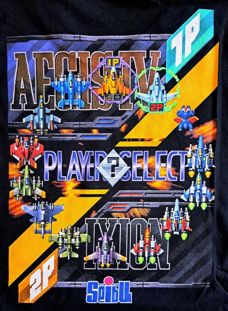 Raiden Fighters Jet (Select) T-shirt (Black | Size XL) image 3