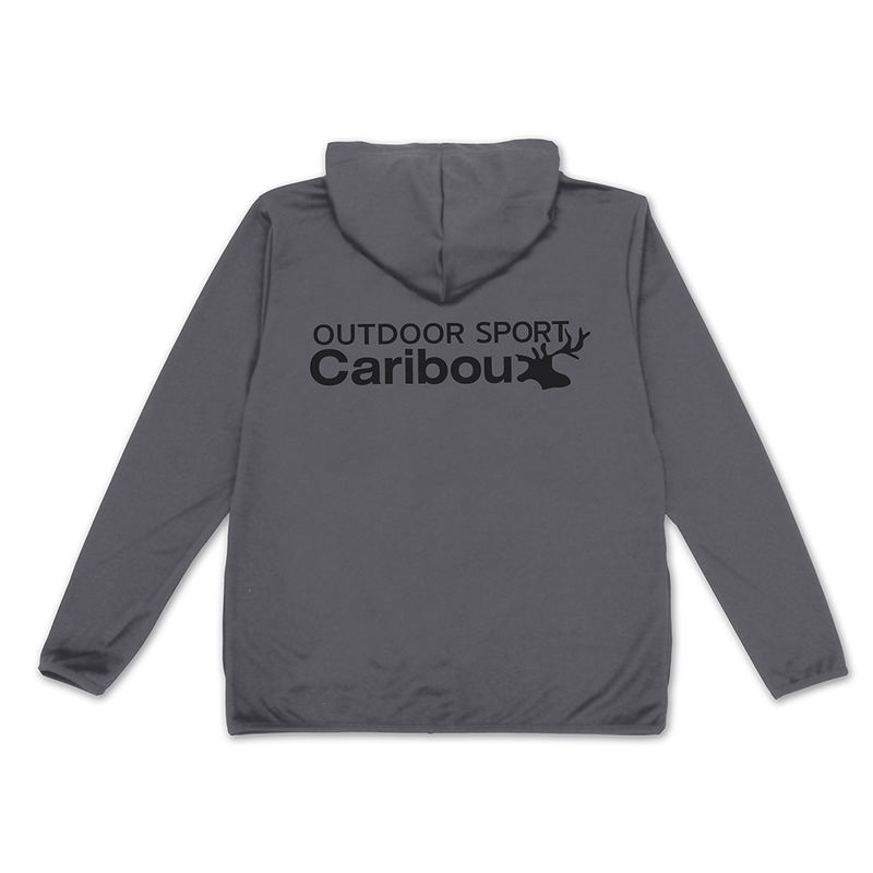 Yuru Camp Season 3 - Caribou Thin Dry Hoodie (Gray | Size M) image 1
