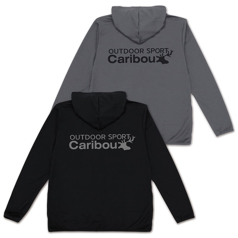 Yuru Camp Season 3 - Caribou Thin Dry Hoodie (Black | Size L) image 3
