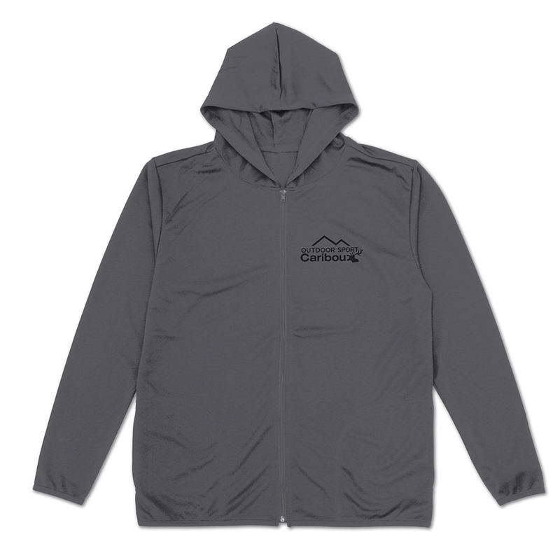 Yuru Camp Season 3 - Caribou Thin Dry Hoodie (Gray | Size M) image 2