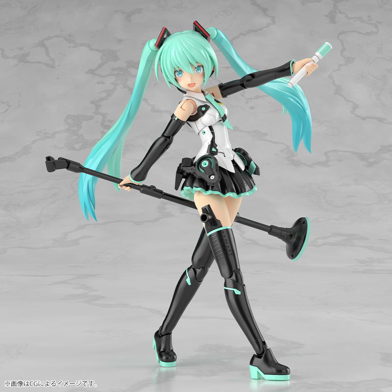 Frame Arms Girl Grande Scale Plastic Model Kit: Frame Music Girl Hatsune Miku image 8