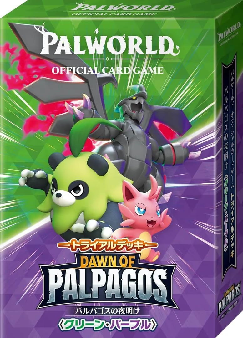 Palworld Official Card Game Trial Deck Dawn of Palpagos (Green
