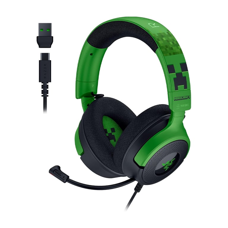 Razer Kraken V4 X Wired Gaming Headset (Minecraft Edition) image 1