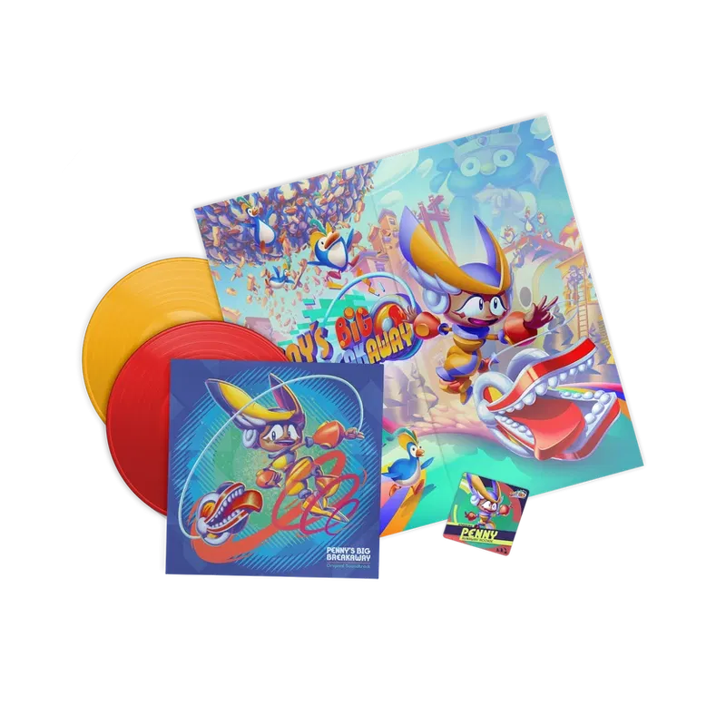 Penny's Big Breakaway Original Game Soundtrack (Yellow & Red Vinyl) image 2
