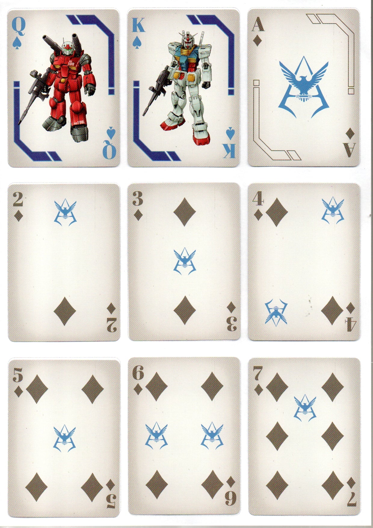 Bicycle Playing Cards Mobile Suit Gundam