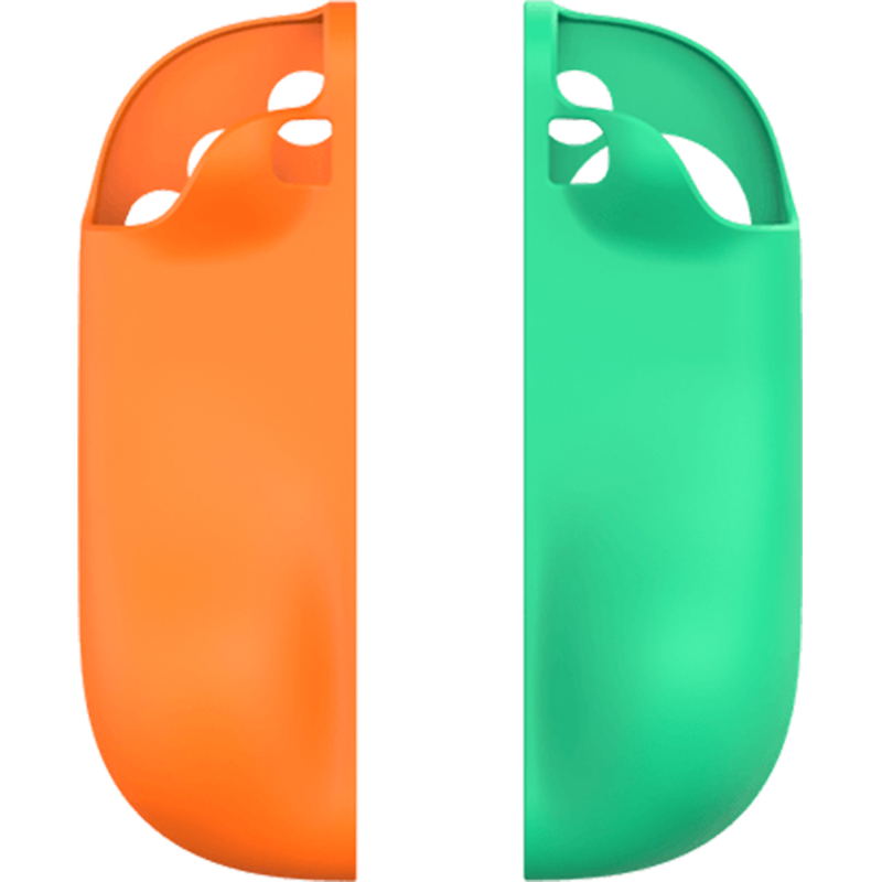 CYBER・Silicone Grip Cover for Nintendo Switch 2 [Emerald & Orange] image 1