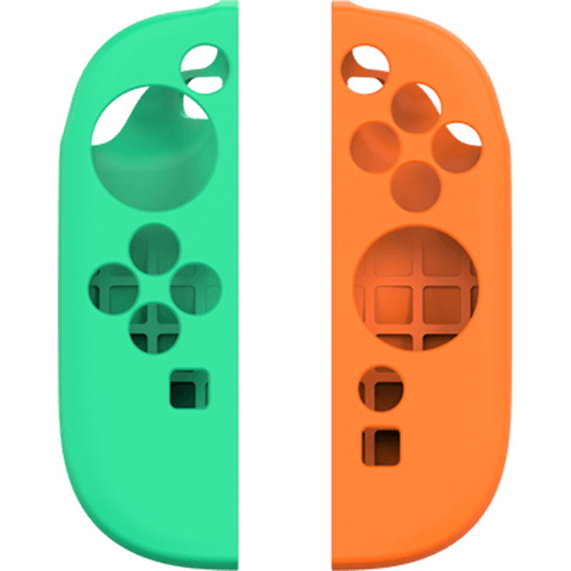CYBER・Silicone Grip Cover for Nintendo Switch 2 [Emerald & Orange] image 3