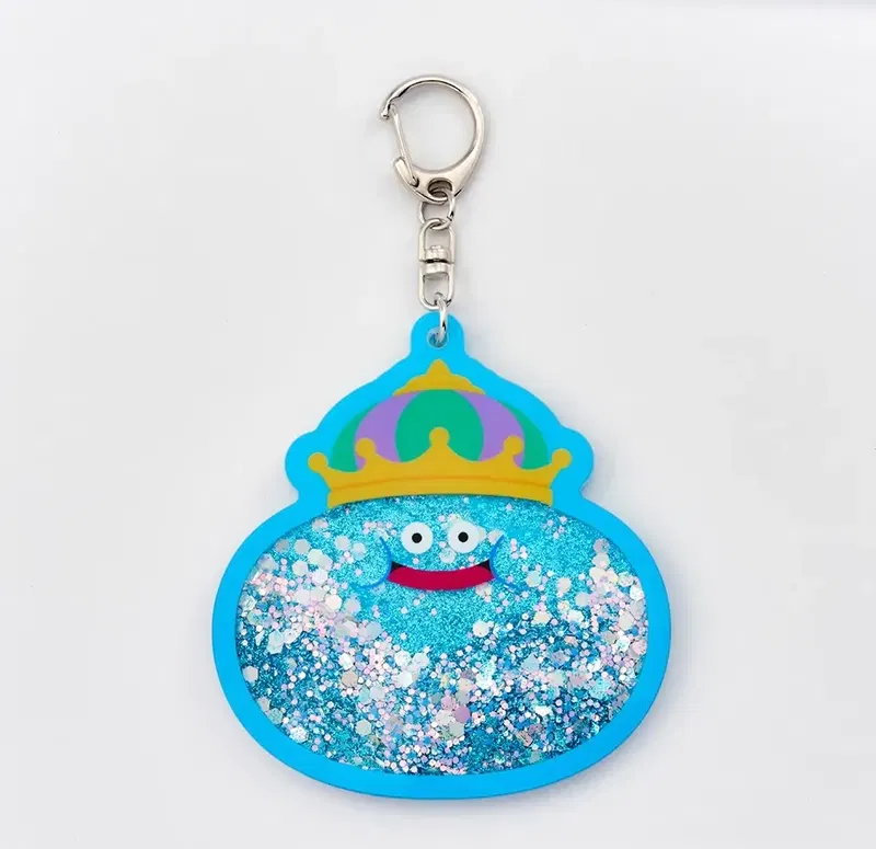 Dragon Quest Smile Slime Lame De Kirakira! Key Chain King Slime image 1