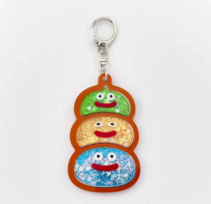 Dragon Quest Smile Slime Lame De Kirakira! Key Chain Slime Stack image 1