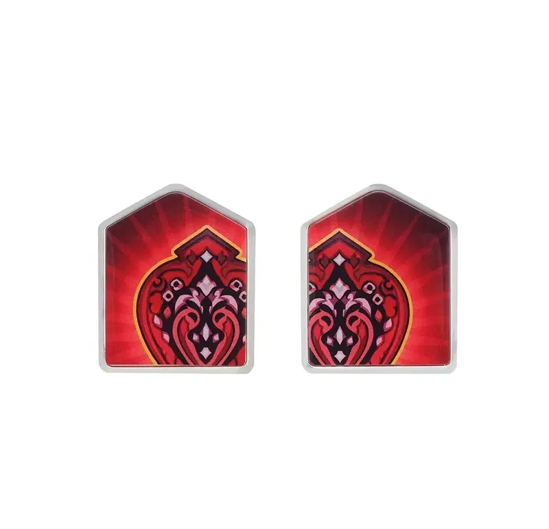 Final Fantasy XIV Pair Status Effect Pin Badge Set Closed Position image 1