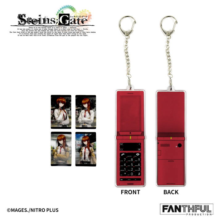 Steins;Gate Cellphone-shaped Acrylic Keychain Kurisu Makise image 3