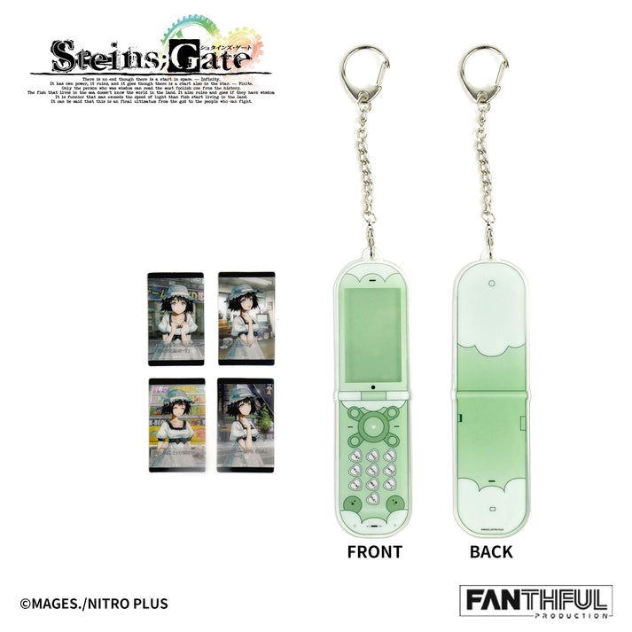 Steins;Gate Cellphone-shaped Acrylic Keychain Mayuri Shiina image 3
