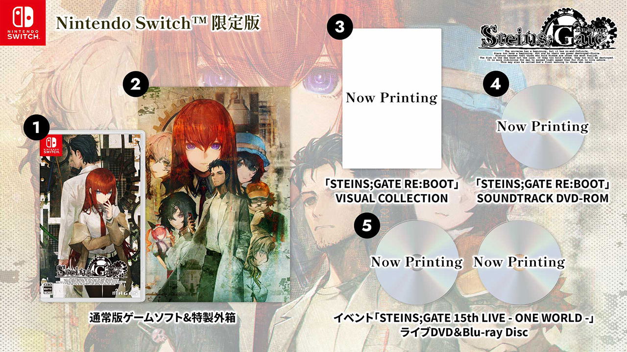 Steins;Gate Re:Boot [Limited Edition] (Multi-Language) for Nintendo Switch, Nintendo Switch 2