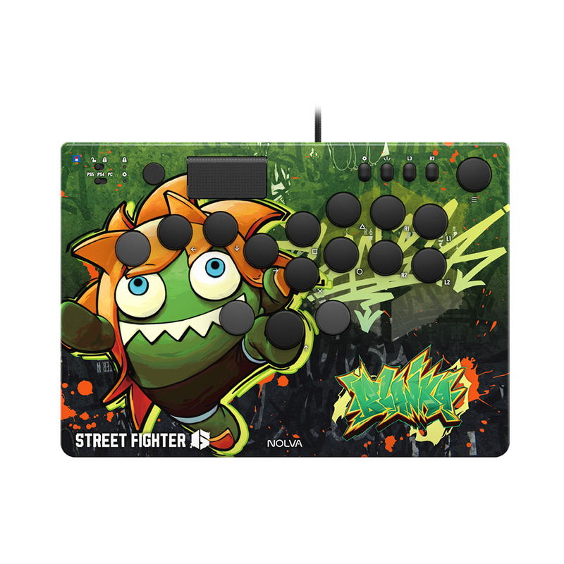 Street Fighter 6 NOLVA Mechanical All-Button Arcade Controller for PS5/Windows (Blanka) image 1