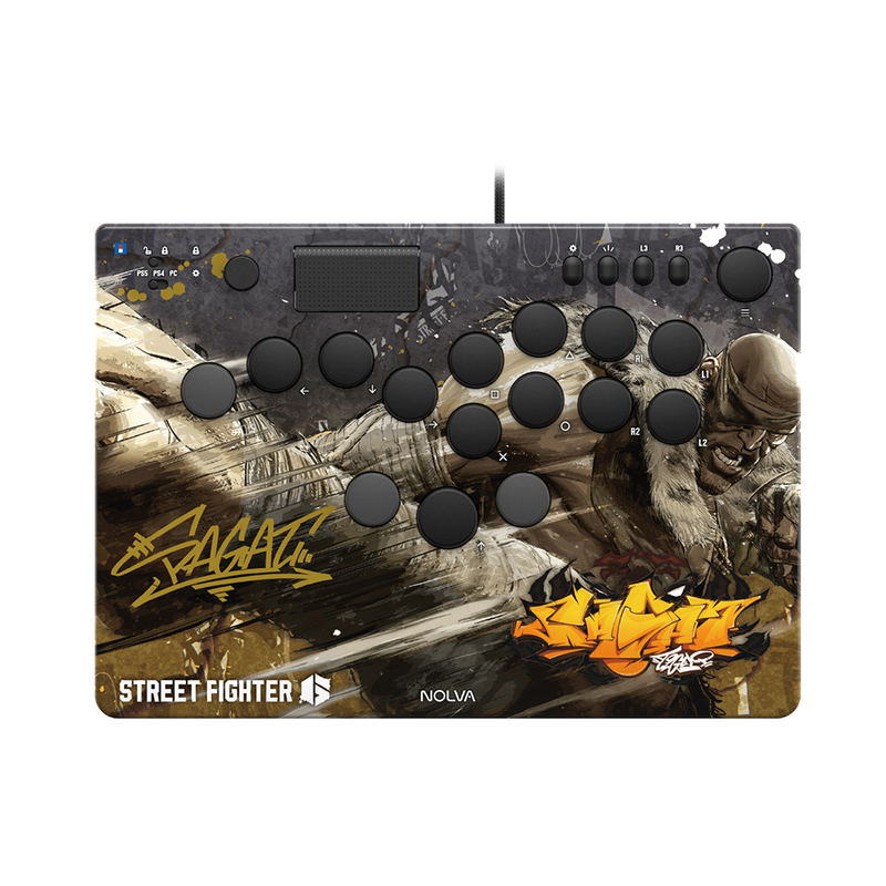 Street Fighter 6 NOLVA Mechanical All-Button Arcade Controller for PS5 / Windows [Sagat] image 1