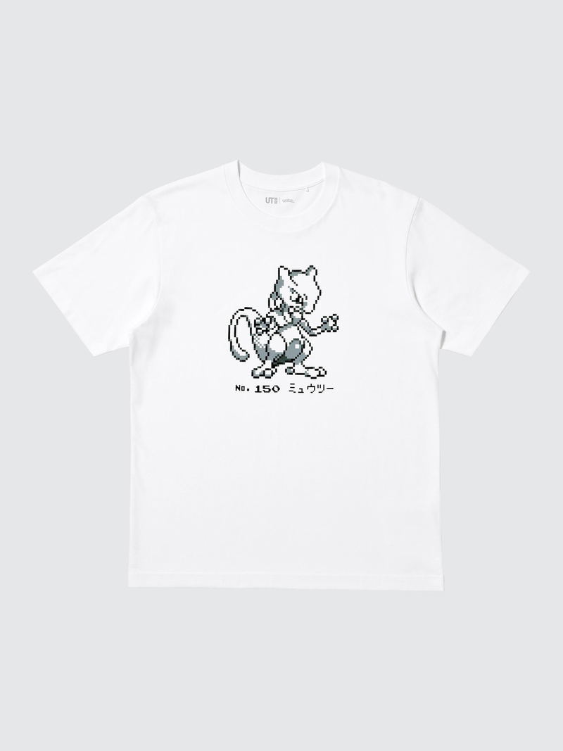 UT Pokémon Mewtwo Graphic T-Shirt (White | Size S) image 1