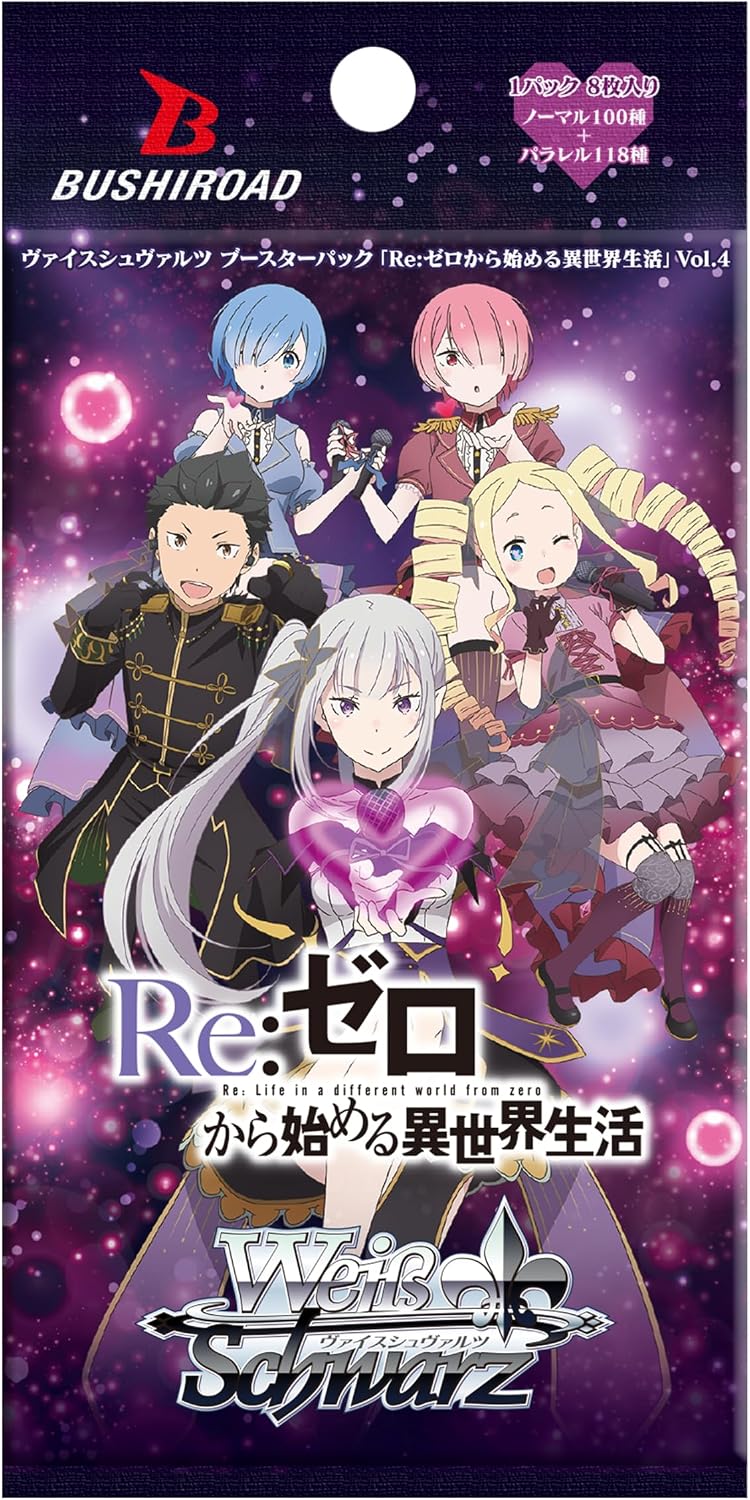 re zero booster box Weiss Schwarz Re:ZERO -Starting Life in Another World- Vol.3 Spark from deck Union Arena Card Game ReZero