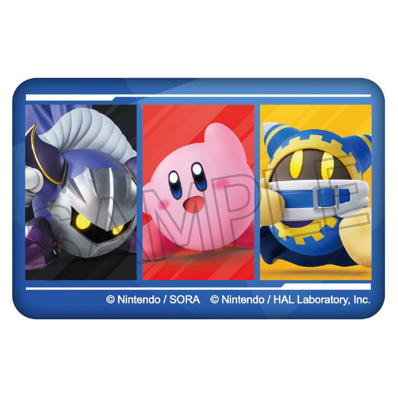 Kirby's Dream Land Kirby Air Riders Pukkuri Can Badge D Blue image 1