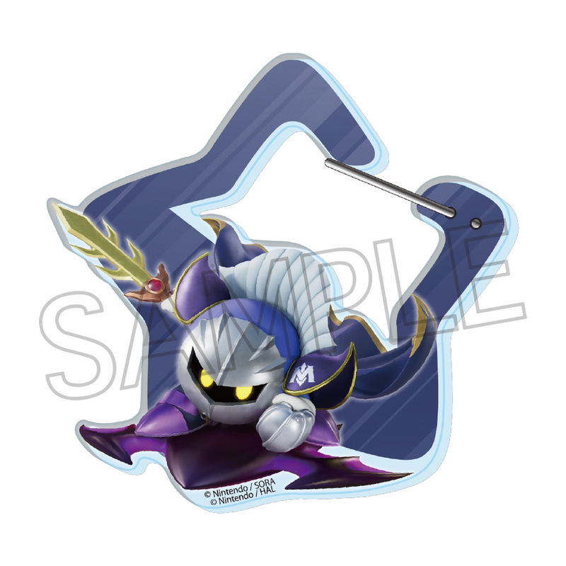 Kirby's Dream Land Kirby Air Riders Star-shaped Carabiner C Meta Knight & Shadow Star image 1