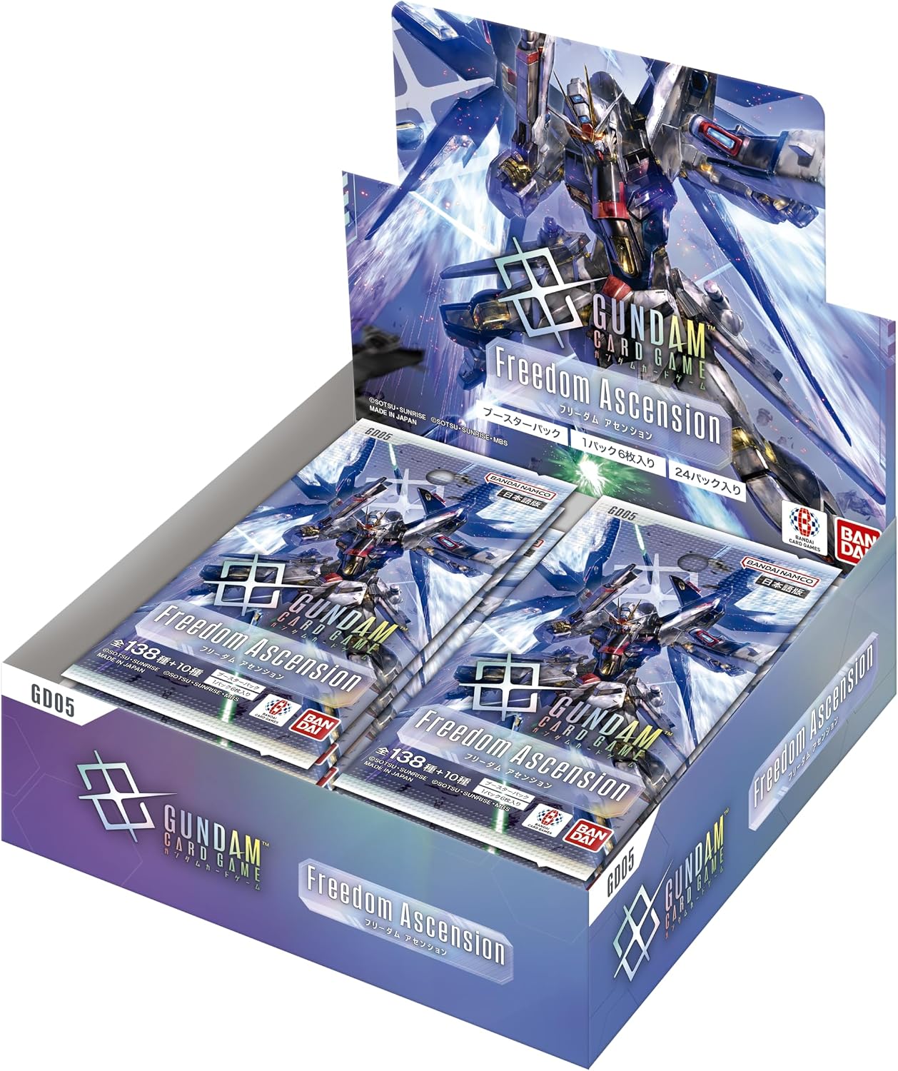 Gundam Card Game Booster Pack Freedom Ascension GD05 (Set of 24 Packs)