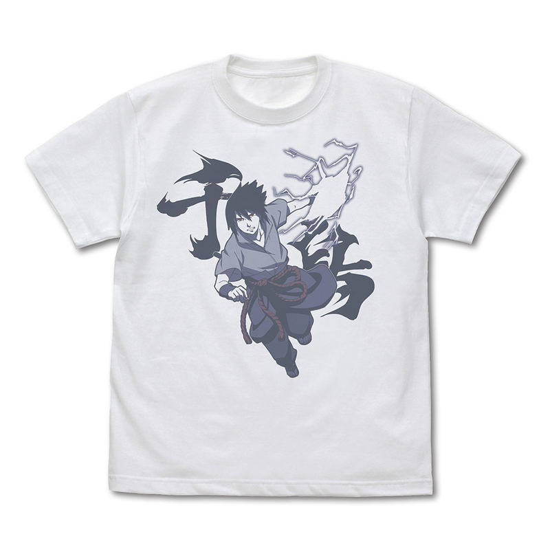 Naruto Shippuden - Uchiha Sasuke Chidori T-shirt (White | Size L) image 1