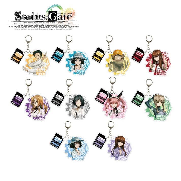 Steins;Gate Acrylic Keychain (Set of 10 Pieces)