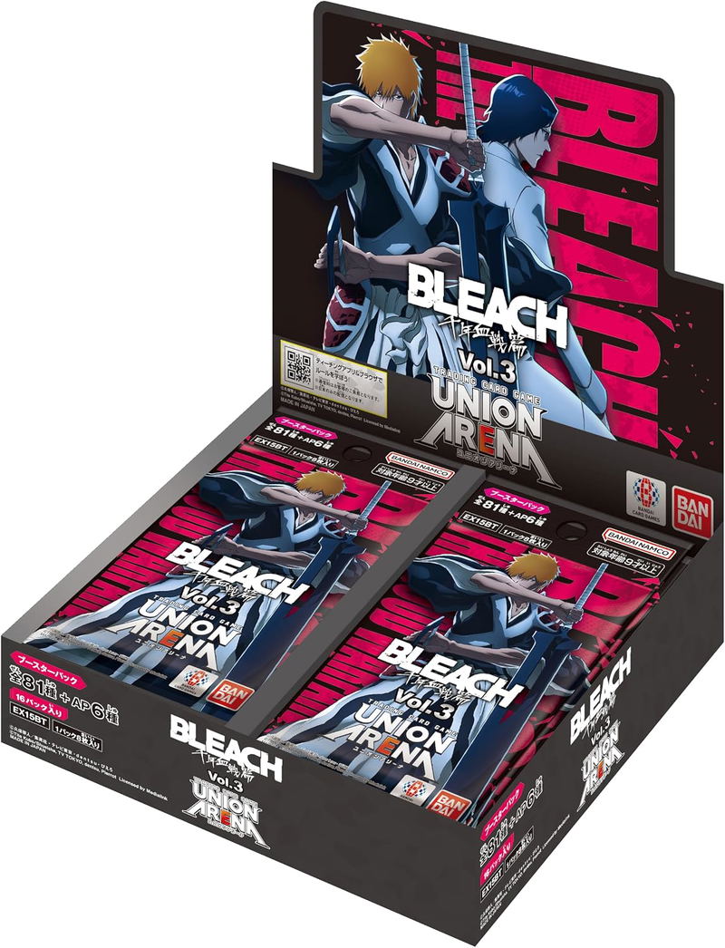 Union Arena Booster Pack Bleach: Thousand-Year Blood War Vol. 3 EX15BT (Set of 16 Packs) image 1