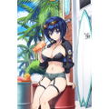 Dolphin Wave Original Illustration Pillow Cover Tojo Michiru / Coast Riding thumbnail 2