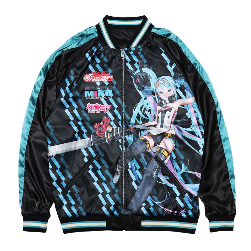 Hatsune Miku GT Project GSR Racing Miku Souvenir Jacket 2026 GSR Logo Model (Size L) image 7