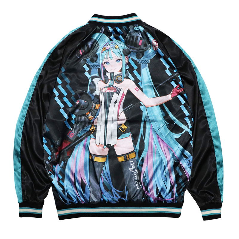 Hatsune Miku GT Project GSR Racing Miku Souvenir Jacket 2026 GSR Logo Model (Size XL) image 9