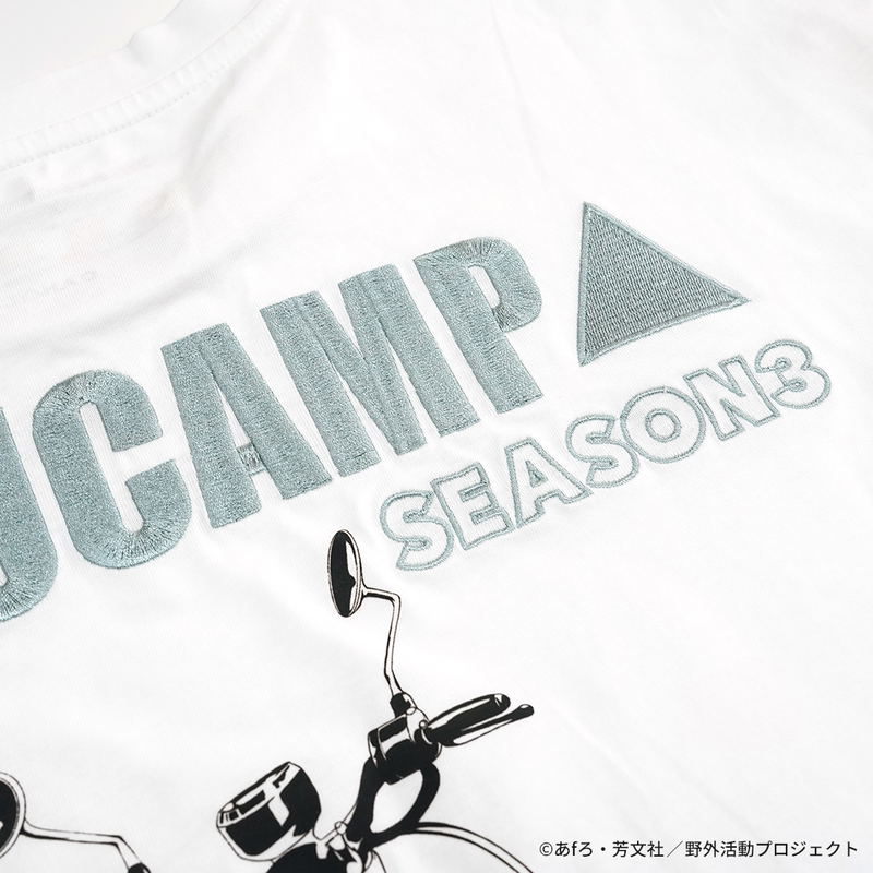 Yurucamp Season 3 T-shirt Rin Bike Graphic Series (Size L) image 6
