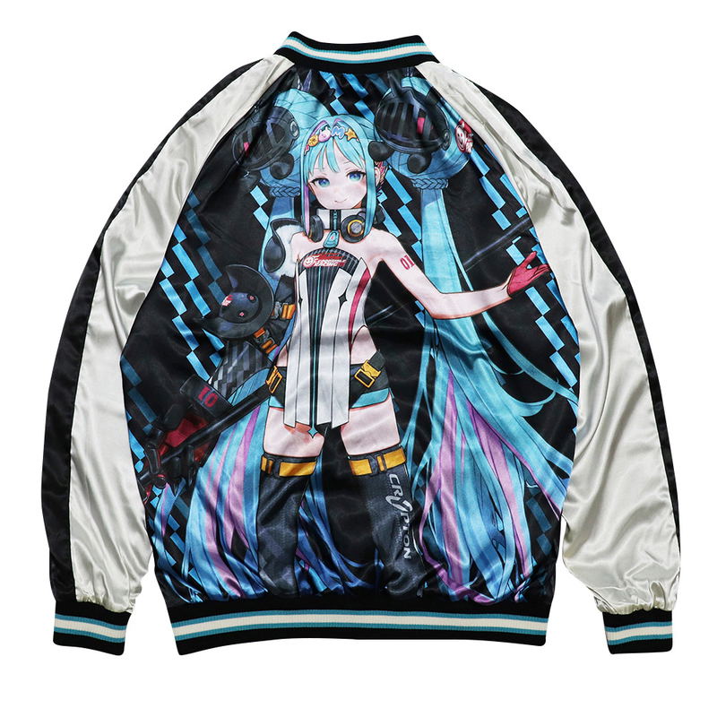 Hatsune Miku GT Project GSR Racing Miku Souvenir Jacket 2026 Miku Model (Size L) image 10