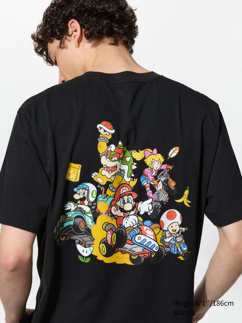 UT Mario Kart World Graphic T-shirt (Black | Size XXL) image 5
