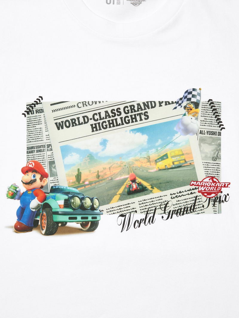 UT Mario Kart World Graphic T-shirt (White | Size L) image 3