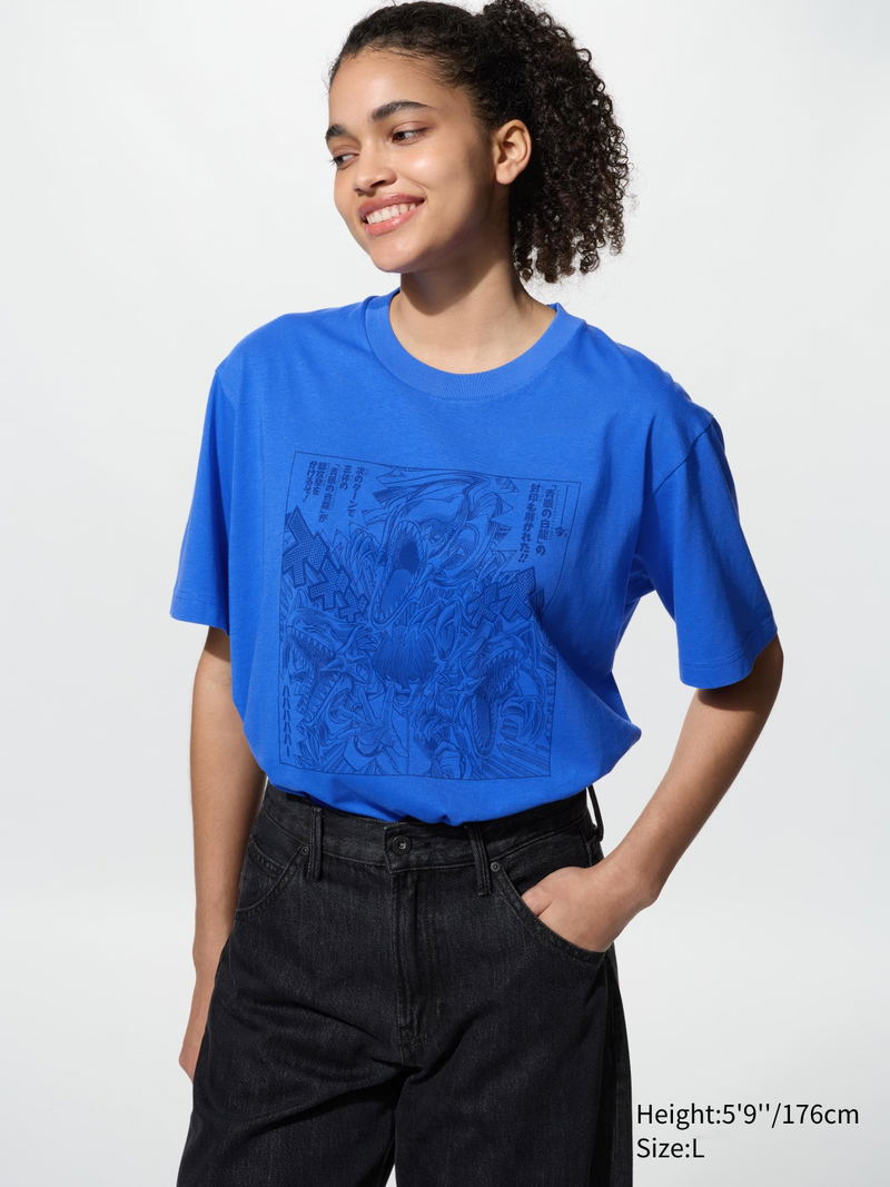 UT Manga 100th Yu-Gi-Oh! Graphic T-Shirt (Blue | Size M) image 5