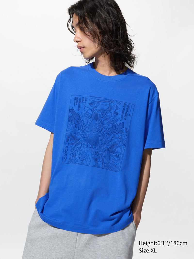 UT Manga 100th Yu-Gi-Oh! Graphic T-Shirt (Blue | Size XL) image 4