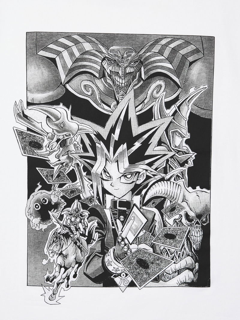 UT Manga 100th Yu-Gi-Oh! Graphic T-Shirt (White/Black | Size XL) image 5