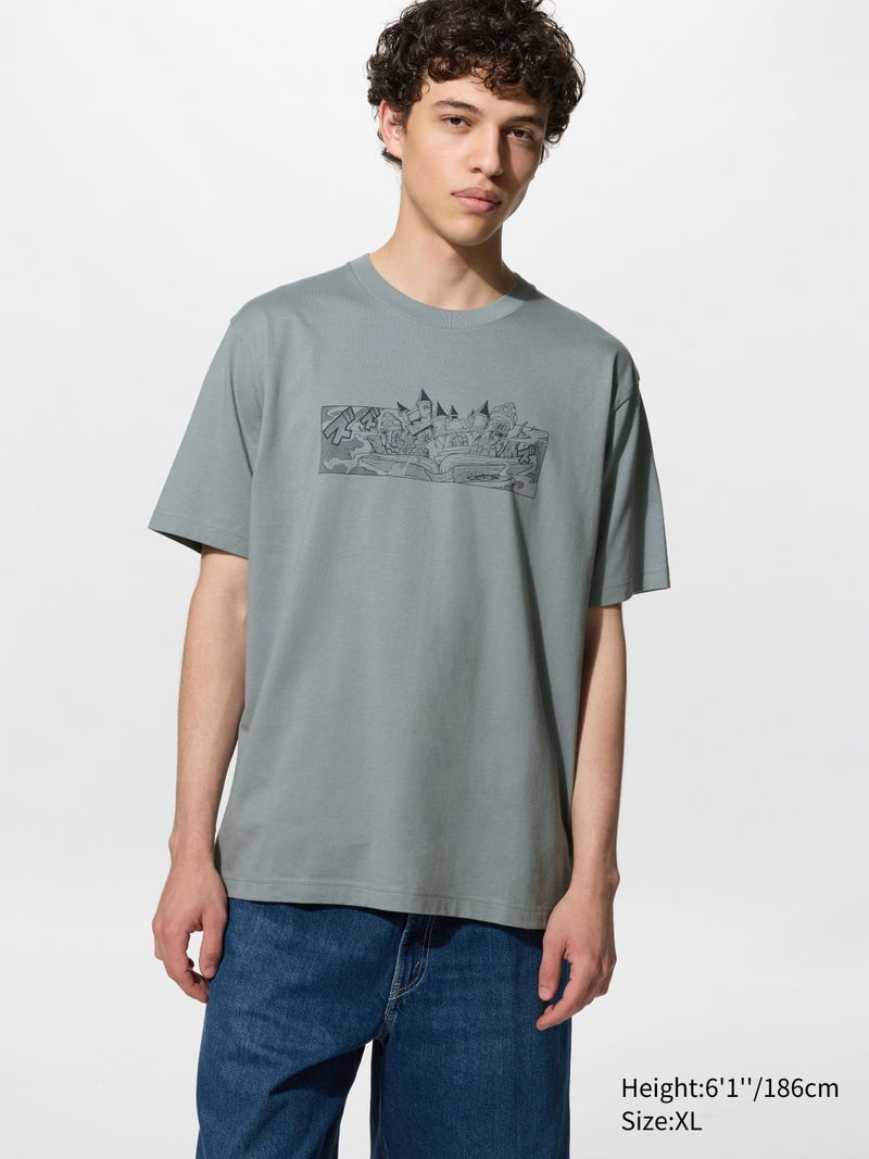 UT Manga 100th Yu-Gi-Oh! Graphic T-Shirt (Gray | Size S) image 6
