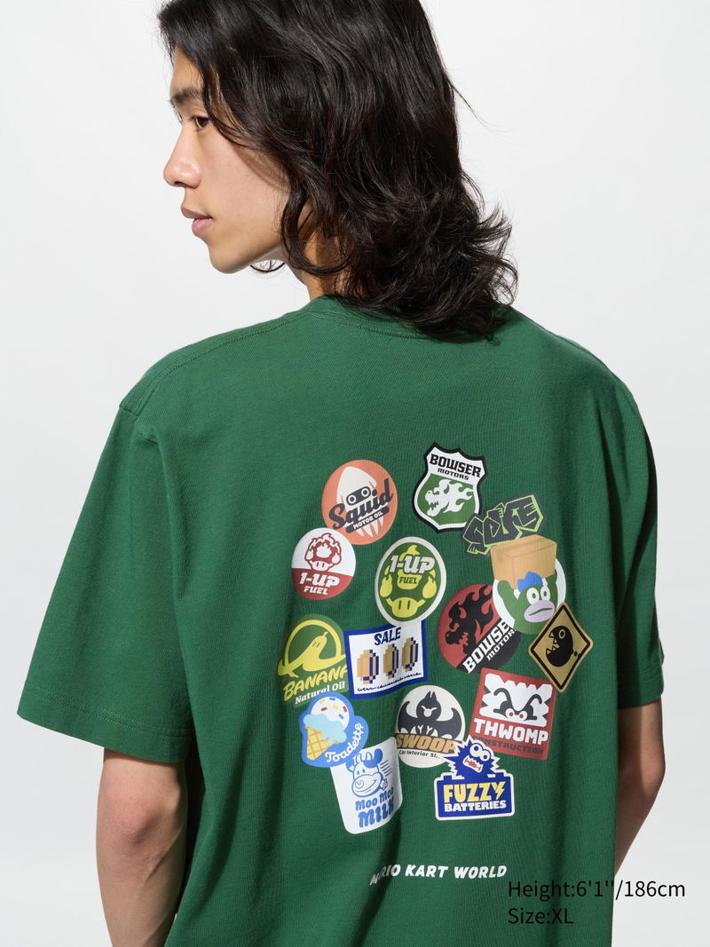 UT Mario Kart World Graphic T-shirt (Dark Green | Size XL) image 5